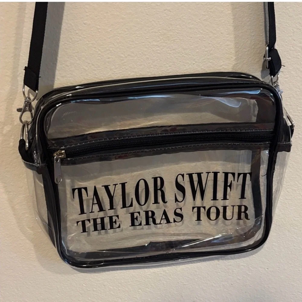 Taylor Swift Eras Tour Clear Stadium Approved Crossbody Bag Purse Zip Top - Picture 9 of 9